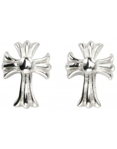 Mon-bijou - D959 - Boucle d'oreille croix en argent 925/1000