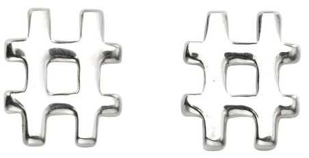 Boucle d'oreille originale en argent 925