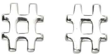 Boucle d'oreille originale en argent 925