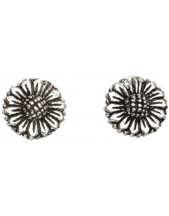 Mon-bijou - D966 - Boucle d'oreille fleur en argent 925/1000