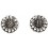 Boucle d'oreille fleur en argent 925