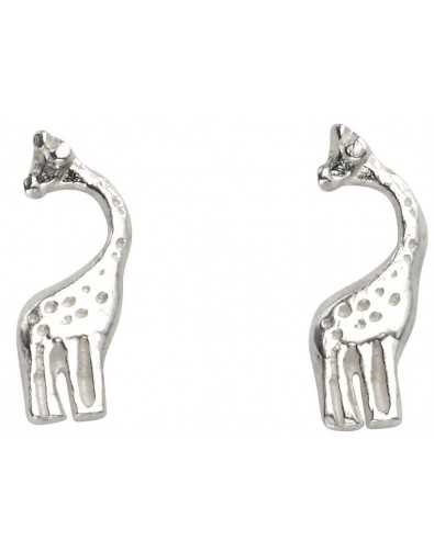 Boucle d'oreille girafe en argent 925