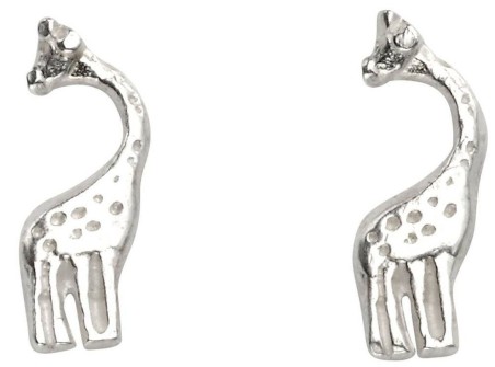 Mon-bijou - D969 - Boucle d'oreille girafe en argent 925/1000