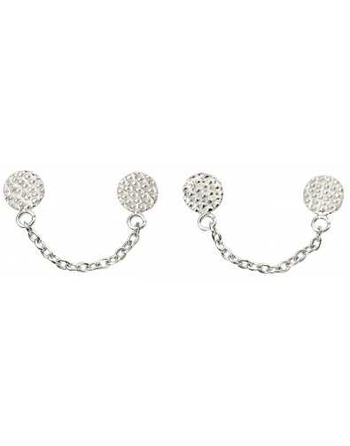 Boucle d'oreille chic en argent 925