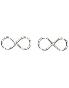 Mon-bijou - D995a - Boucle d'oreille infinité en argent 925/1000