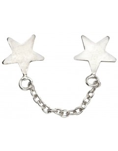 Mon-bijou - D996c - Boucle d'oreille étoile en argent 925/1000