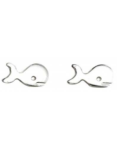 Boucle d'oreille baleine en argent 925