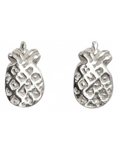 Mon-bijou - D2004c - Boucle d'oreille ananas en argent 925/1000