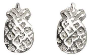 Boucle d'oreille ananas en argent 925