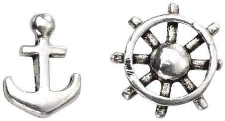 Boucle d'oreille marin en argent 925