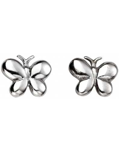 Boucle d'oreille papillon en argent 925