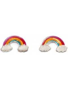 Mon-bijou - D2014 - Boucle d'oreille arc en ciel en argent 925/1000