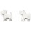 Boucle d'oreille chien en argent 925