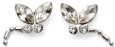 Boucle d'oreille libellule blanc en argent 925