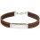 Mon-bijou - D4929 - Bracelet cuir en argent 925/1000