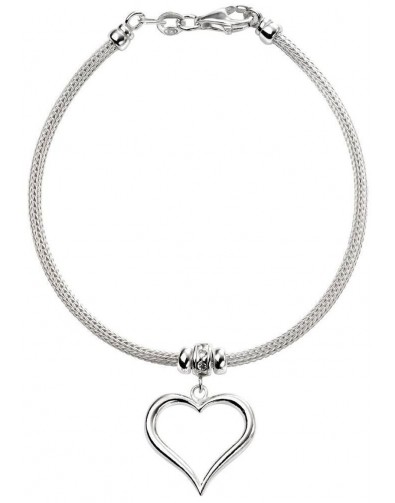 Mon-bijou - D4931 - Superbe Bracelet cœur en argent 925/1000