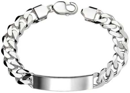 Mon-bijou - D4933 - Gourmette classe pour homme en argent 925/1000