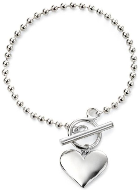 Mon-bijou - D5073c - Bracelet élégant cœur en argent 925/1000