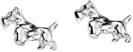 Mon-bijou - D5367 - Boucle d'oreille Terrier écossais en argent 925/1000