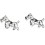 Mon-bijou - D5367 - Boucle d'oreille Terrier écossais en argent 925/1000