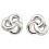 Boucle d'oreille originale en argent 925