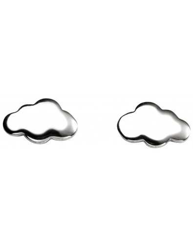 Boucle d'oreille nuage en argent 925