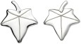 Boucle d'oreille feuille en argent 925