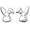 Boucle d'oreille petit lapin en argent 925