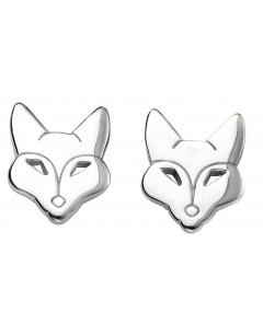 Mon-bijou - D5425 - Boucle d'oreille petit renard en argent 925/1000