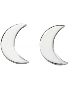 Mon-bijou - D5430 - Boucle d'oreille croissant de lune en argent 925/1000