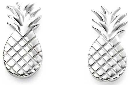 Boucle d'oreille ananas en argent 925