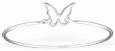 Bracelet papillon en argent 925