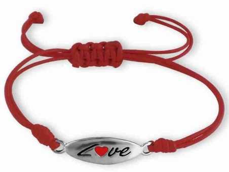 Mon-bijou - H17384 - Bracelet love ajustable en argent 925/1000