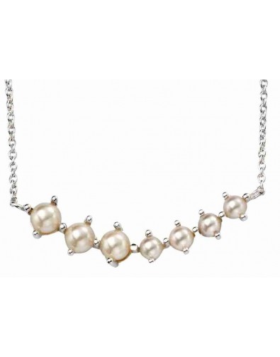 Mon-bijou - D4107 - Collier tendance perle en argent 925/1000