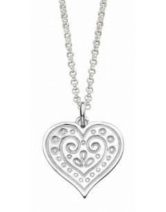 Mon-bijou - D4465 - Collier Superbe cœur en argent 925/1000