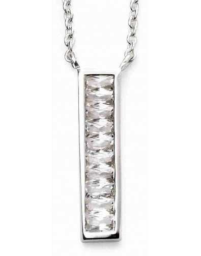 Collier tendance zirconium en argent 925