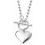 Collier original cœur en argent 925