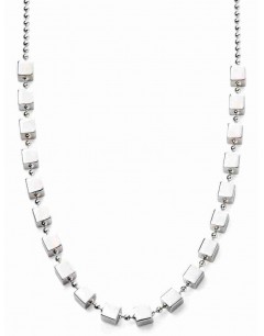 Mon-bijou - D4222a - Collier tendance cubes en argent 925/1000