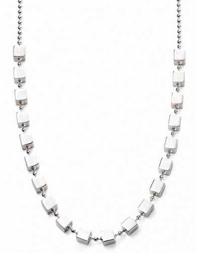 Collier tendance cubes en argent 925