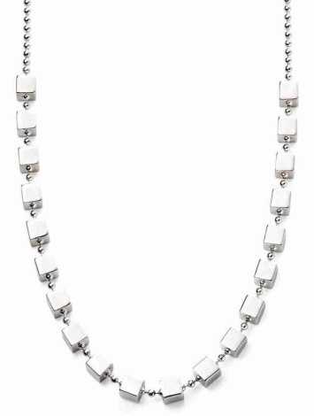 Collier tendance cubes en argent  925