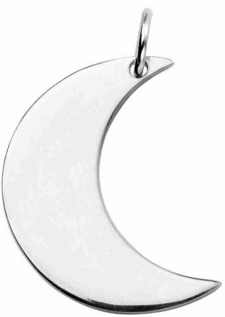 Collier lune en argent 925