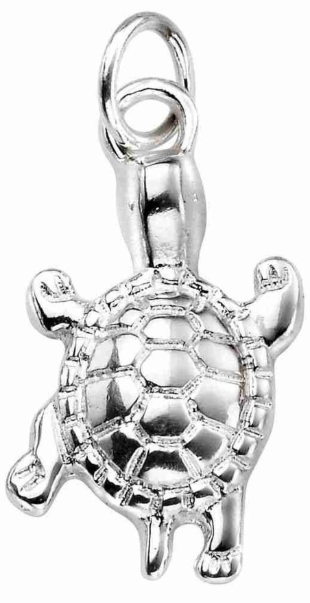 Mon-bijou - D4455 - Collier petite tortue en argent 925/1000
