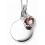 Collier anniversaire pierre de juin en argent 925