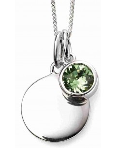 Mon-bijou - D4597 - Collier anniversaire pierre d'août en argent 925/1000