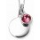 Collier anniversaire pierre d'octobre en argent 925