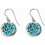 Boucle d'oreille turquoise en argent 925