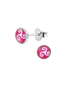 Mon-bijou - H2928 - Boucle d'oreille celte en argent 925/1000