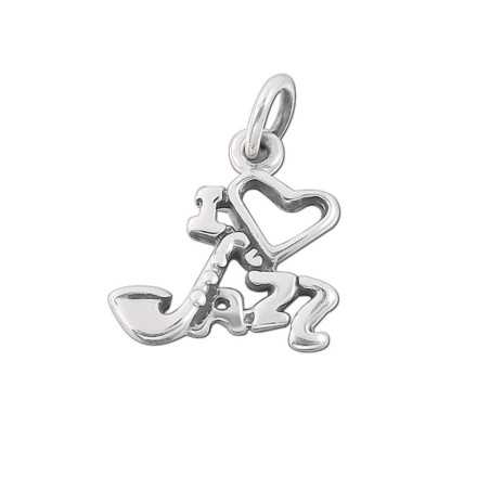 Mon-bijou - H0012 - Collier j'aime le Jazz en argent 925/1000