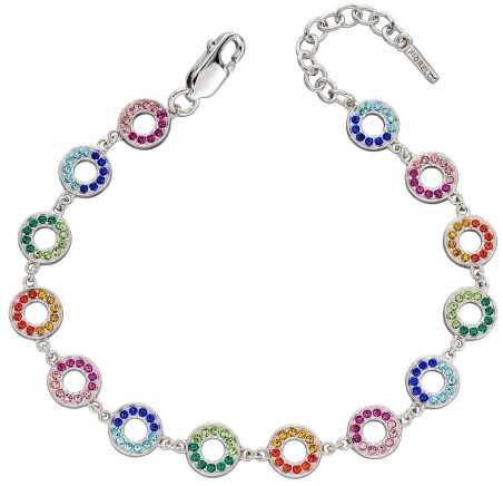 Mon-bijou - D5230 - Bracelet arc en ciel en argent 925/1000