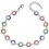 Bracelet arc en ciel en argent 925